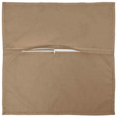 vidaXL Cushion Cover 12 pcs HOUTEN Taupe 45 x 45 cm Polyester 4