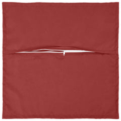 vidaXL Cushion Cover 12 pcs HOUTEN Wine Red 45 x 45 cm Polyester 4