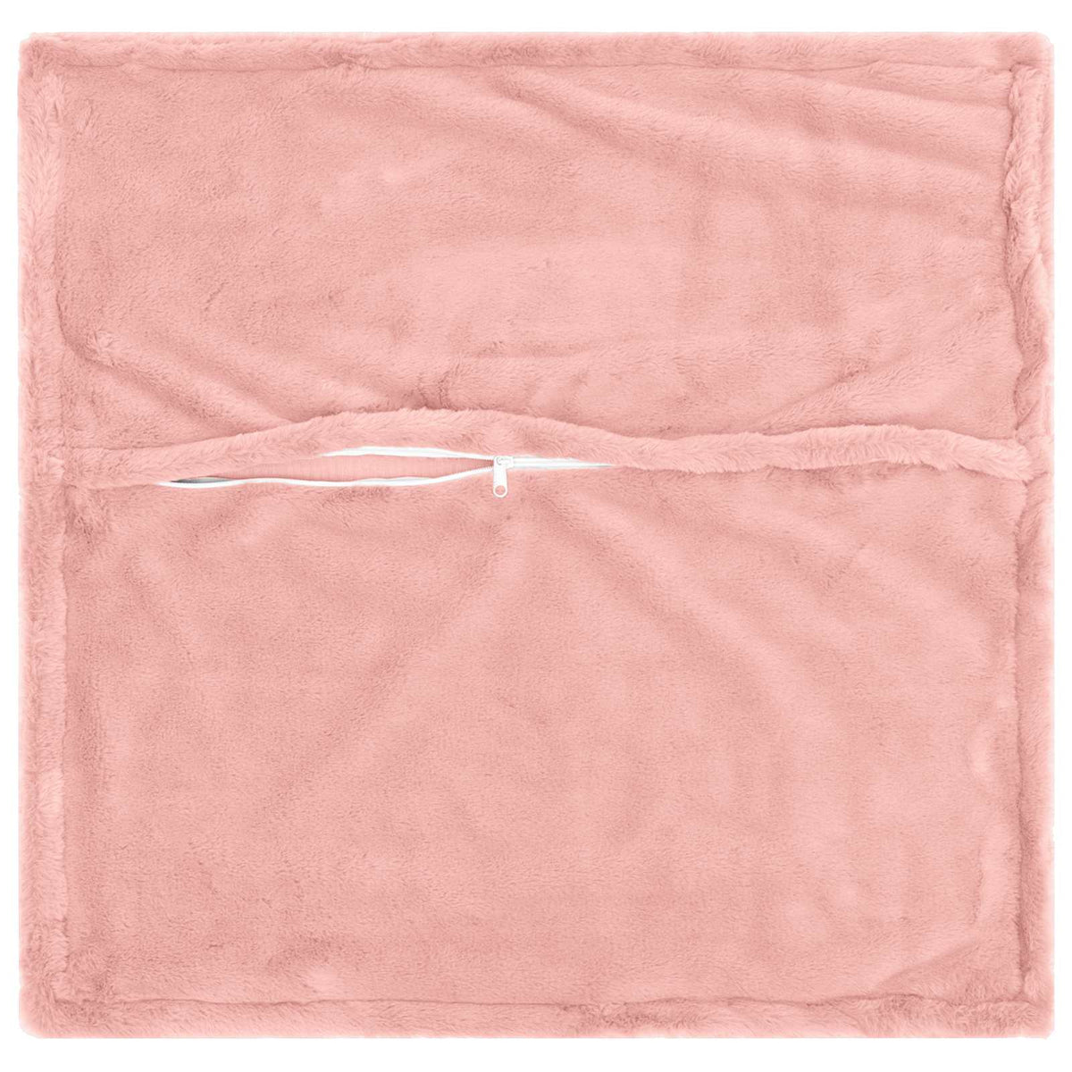Cushion Cover HOUTEN Pink Faux Rabbit Fur