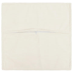 vidaXL Cushion Cover 6 pcs HOUTEN Cream 50 x 50 cm Corduroy 3