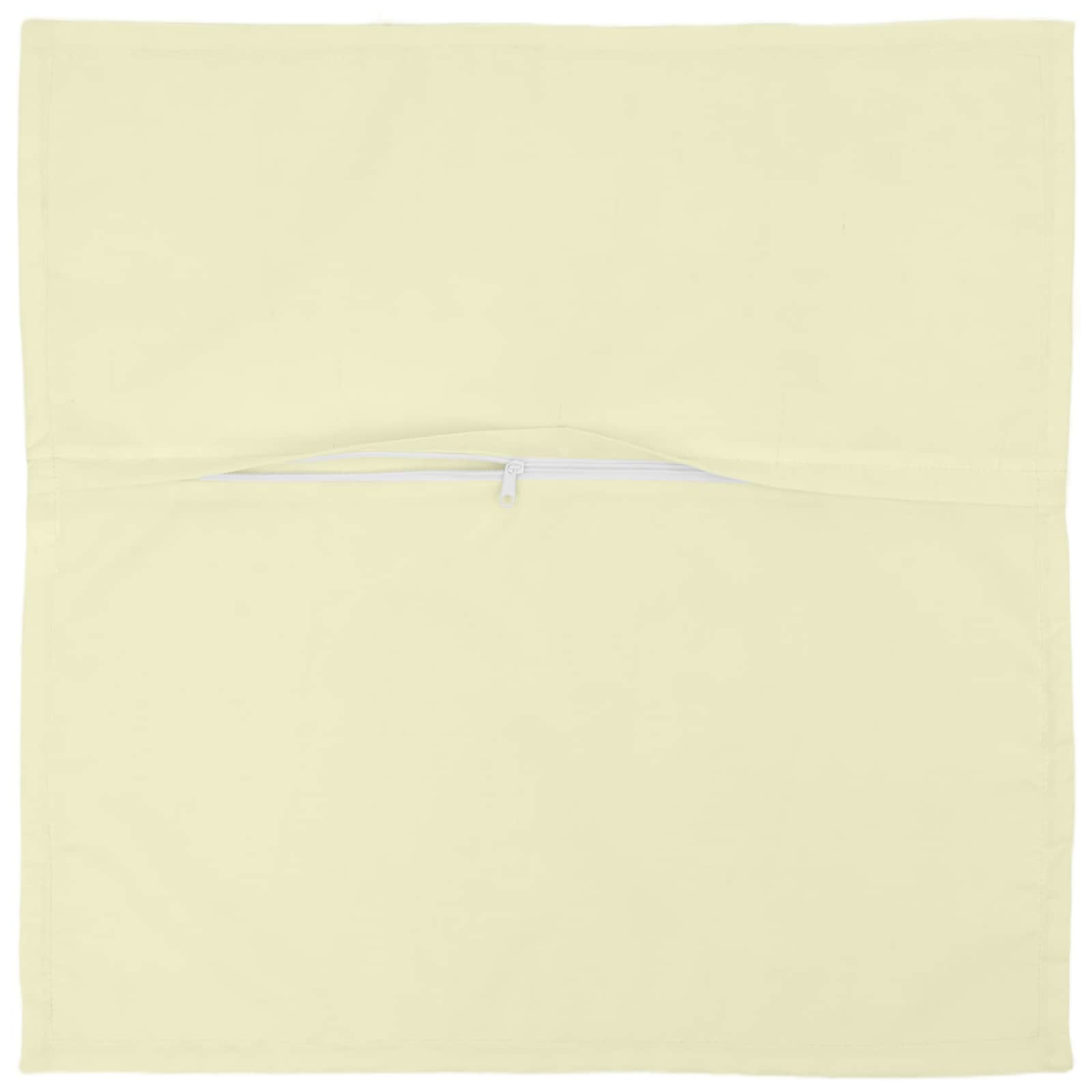 vidaXL Cushion Cover 12 pcs HOUTEN Cream 50 x 50 cm Polyester 4