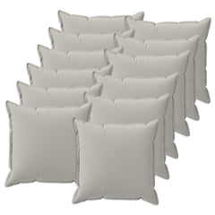 vidaXL Cushion Cover 12 pcs HOUTEN Grey 50 x 50 cm Polyester 2