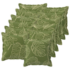 vidaXL Cushion Cover 12 pcs HOUTEN Leaf Design 50 x 50 cm Polyester 2