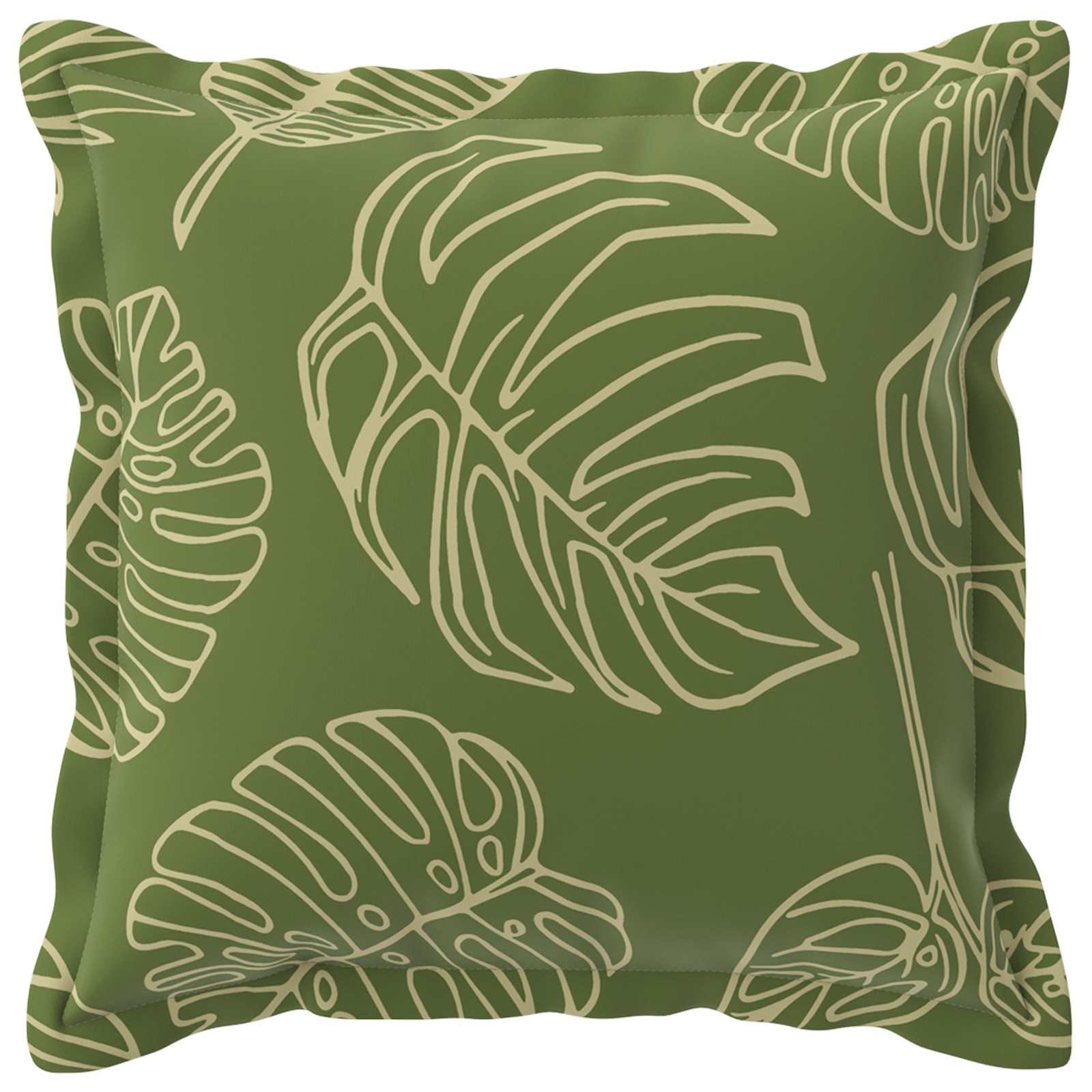 vidaXL Cushion Cover 12 pcs HOUTEN Leaf Design 50 x 50 cm Polyester 3