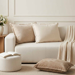 vidaXL Cushion Cover 6 pcs HOUTEN Brown 50 x 80 cm Chenille Fabric 1