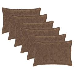 vidaXL Cushion Cover 6 pcs HOUTEN Light Brown 50 x 70 cm 2