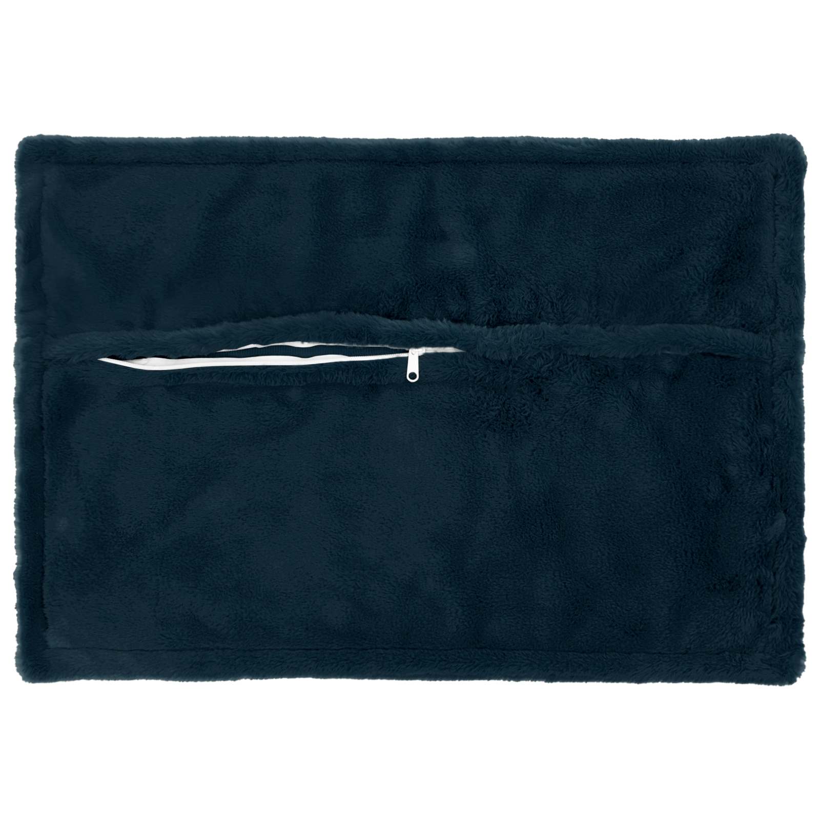 vidaXL Cushion Cover 6 pcs HOUTEN Navy Blue 50 x 70 cm Faux Rabbit Fur 4