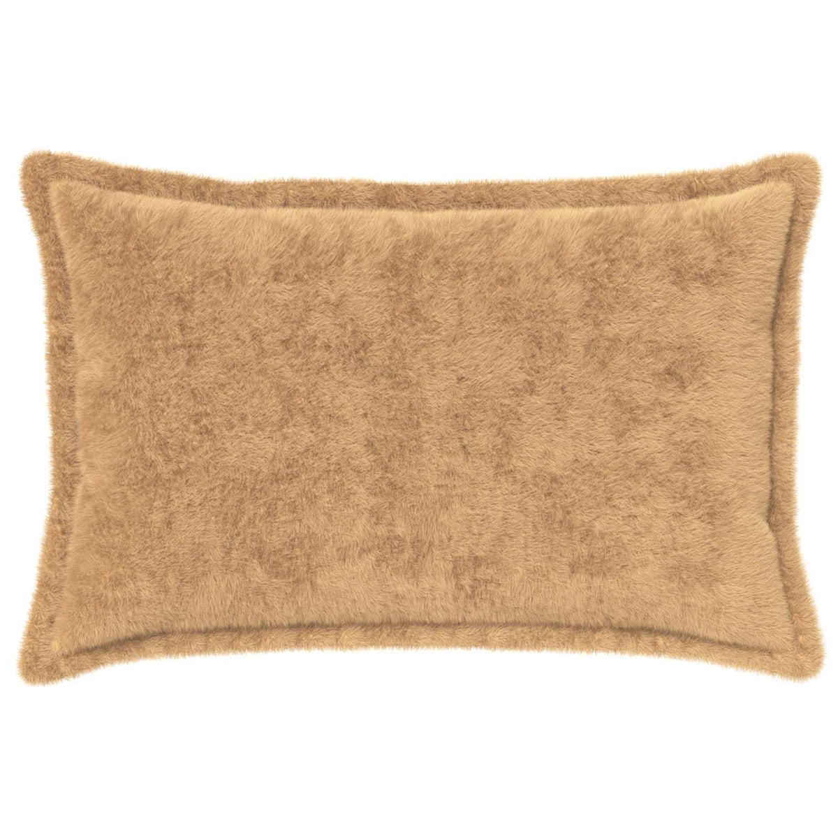 vidaXL Cushion Cover 6 pcs HOUTEN Taupe 50 x 75 cm Faux Rabbit Fur 3