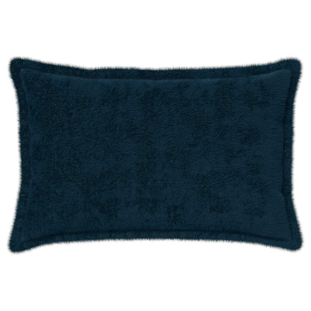 vidaXL Cushion Cover 6 pcs HOUTEN Navy Blue 50 x 75 cm Faux Rabbit Fur 3