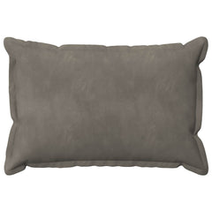 vidaXL Cushion Cover 6 pcs HOUTEN Light Grey 50 x 80 cm Velvet 3
