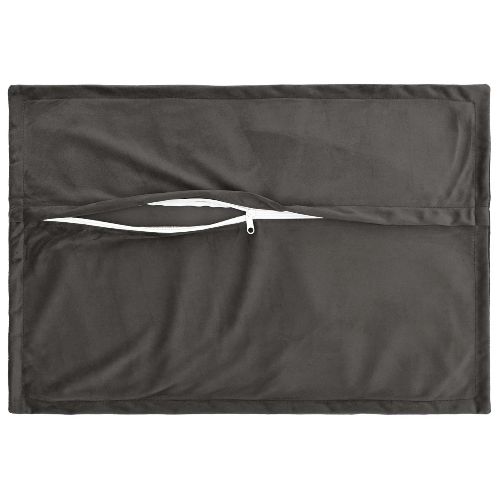 vidaXL Cushion Cover 6 pcs HOUTEN Dark Grey 50 x 80 cm Velvet 4