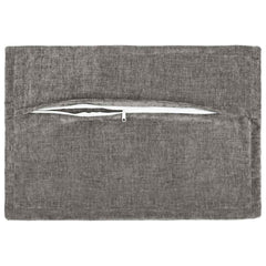 vidaXL Cushion Cover 6 pcs HOUTEN Dark Grey 50 x 80 cm Chenille Fabric 4