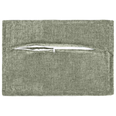 vidaXL Cushion Cover 6 pcs HOUTEN Green 50 x 80 cm Chenille Fabric 4