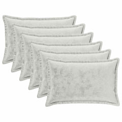 vidaXL Cushion Cover 6 pcs HOUTEN Light Grey 50 x 80 cm Flannel 2