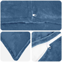 Cushion Cover HOUTEN Light Blue Flannel