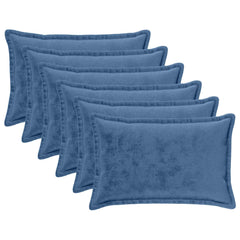 vidaXL Cushion Cover 6 pcs HOUTEN Light Blue 50 x 80 cm Flannel 2