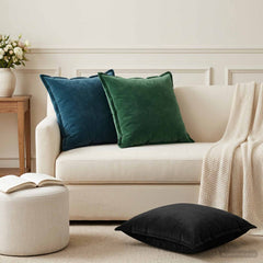 vidaXL Cushion Cover 6 pcs HOUTEN Blue 60 x 60 cm Velvet 1