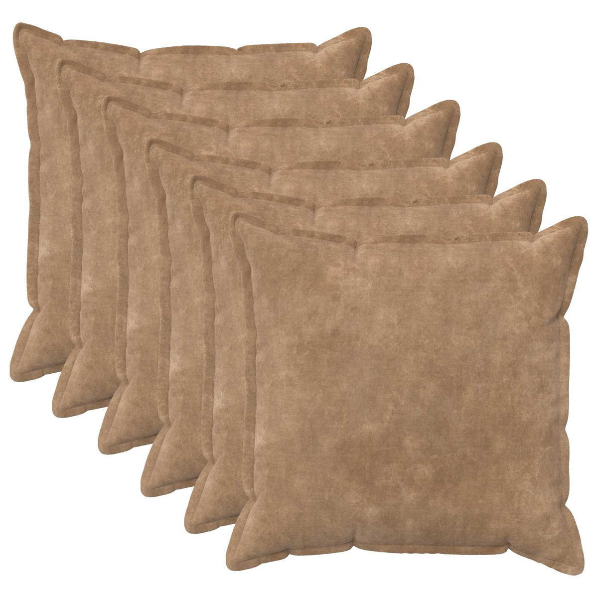 Cushion Cover HOUTEN Taupe Microfiber Fleece