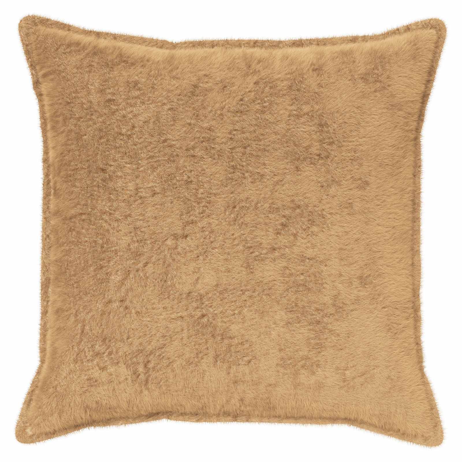 vidaXL Cushion Cover 6 pcs HOUTEN Taupe 55 x 55 cm Faux Rabbit Fur 3