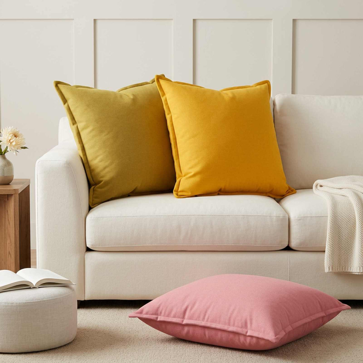 Cushion Cover HOUTEN Faux Linen