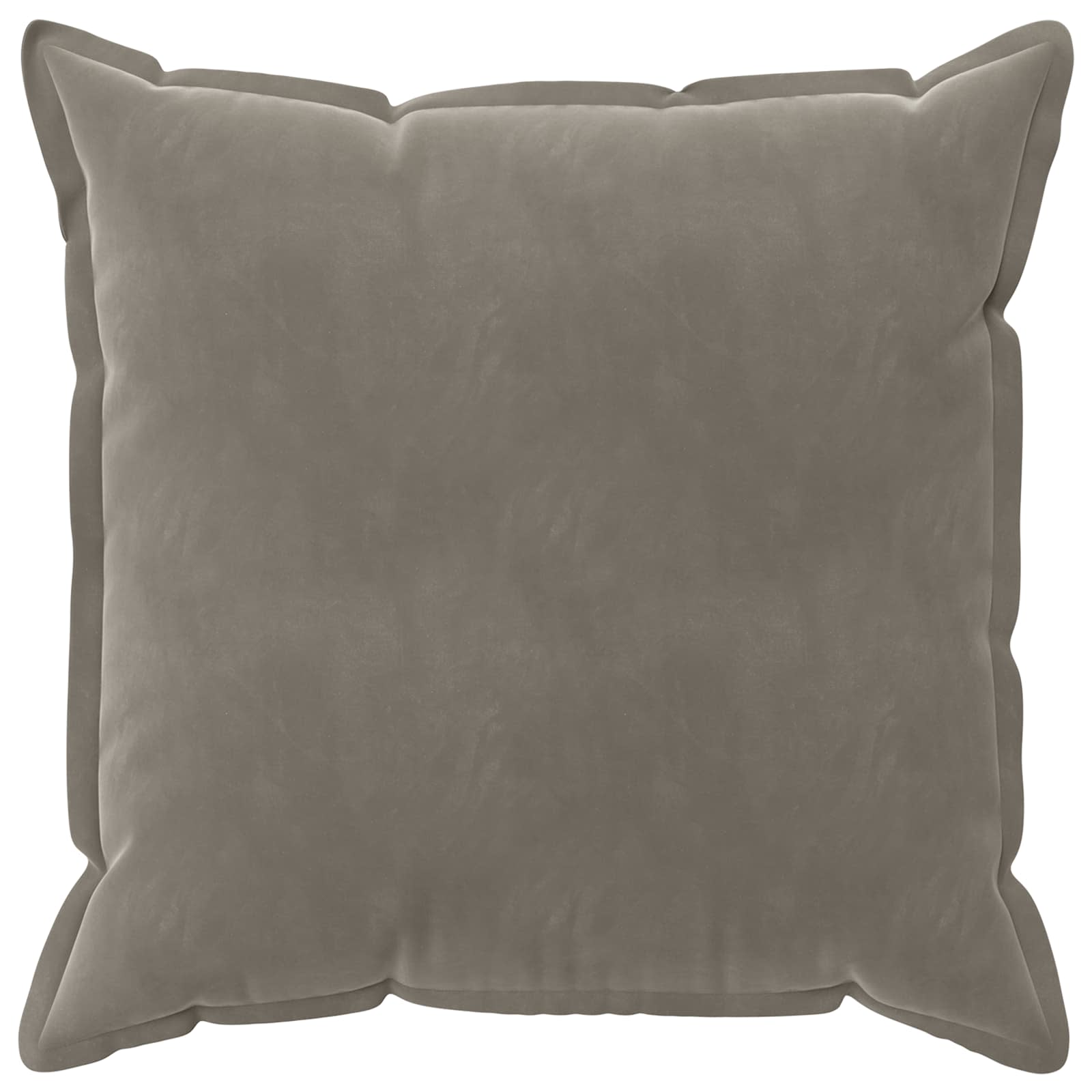 vidaXL Cushion Cover 6 pcs HOUTEN Light Grey 65 x 65 cm Velvet 3