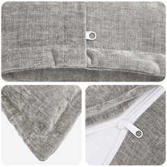 vidaXL Cushion Cover 6 pcs HOUTEN Light Grey 65 x 65 cm 5