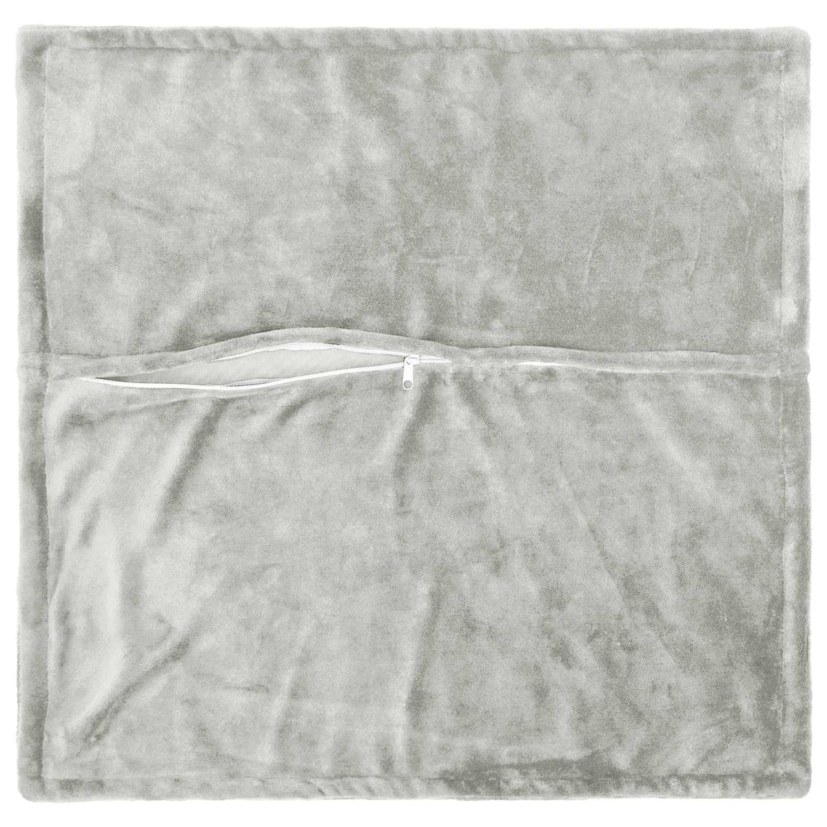 vidaXL Cushion Cover 6 pcs HOUTEN Light Grey 65 x 65 cm Flannel 4