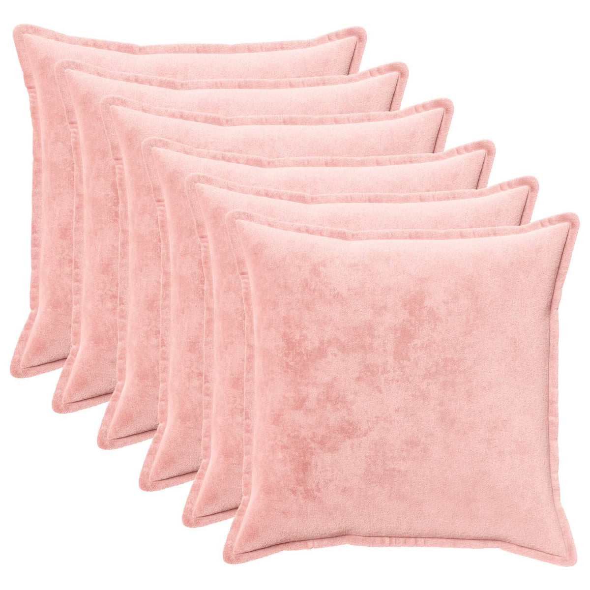 Cushion Cover 6 pcs HOUTEN Pink Flannel, image 2