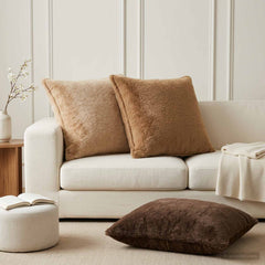 vidaXL Cushion Cover 6 pcs HOUTEN Light Brown 80 x 80 cm 1