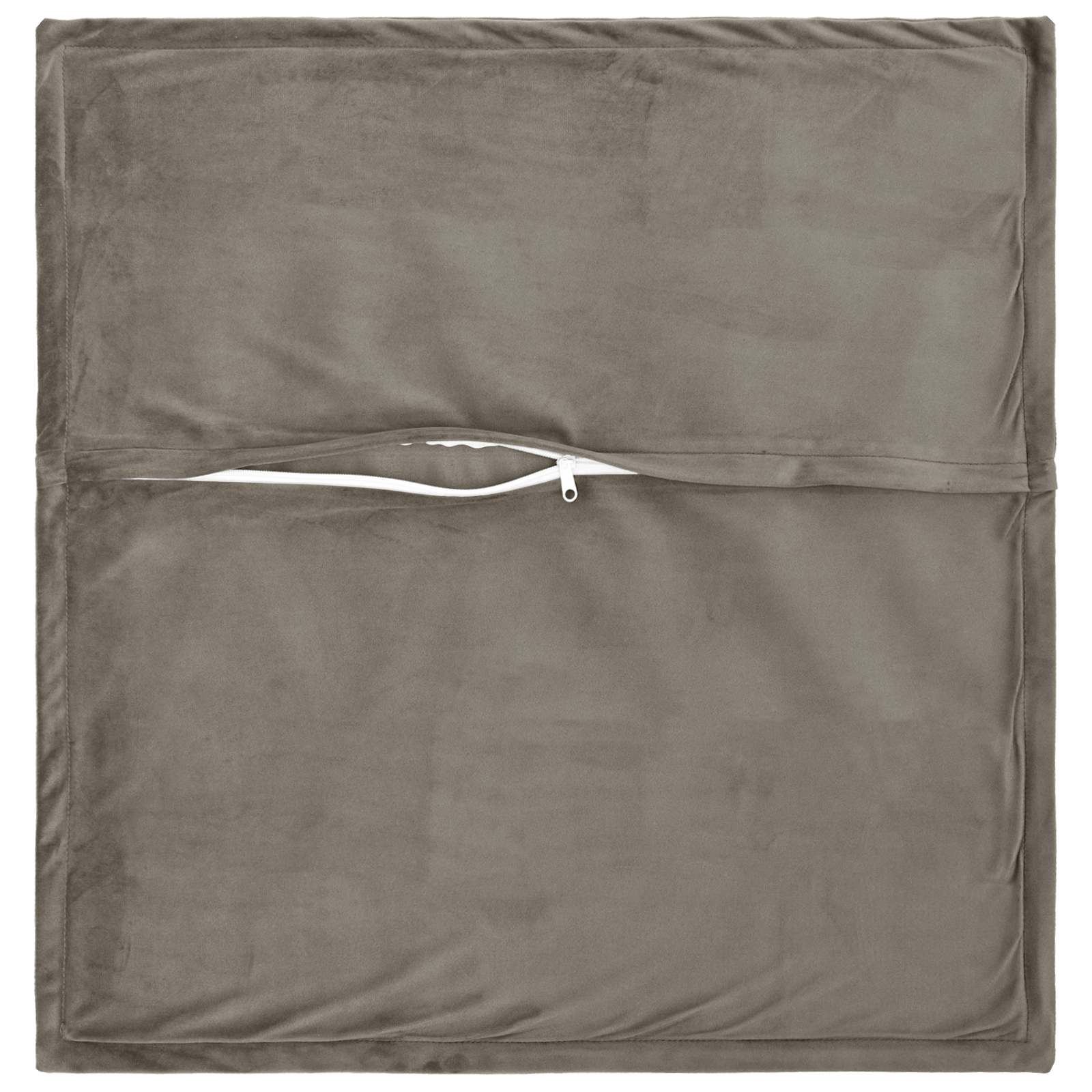 vidaXL Cushion Cover 6 pcs HOUTEN Light Grey 70 x 70 cm Velvet 4