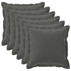 vidaXL Cushion Cover 6 pcs HOUTEN Anthracite 70 x 70 cm Polyester 2