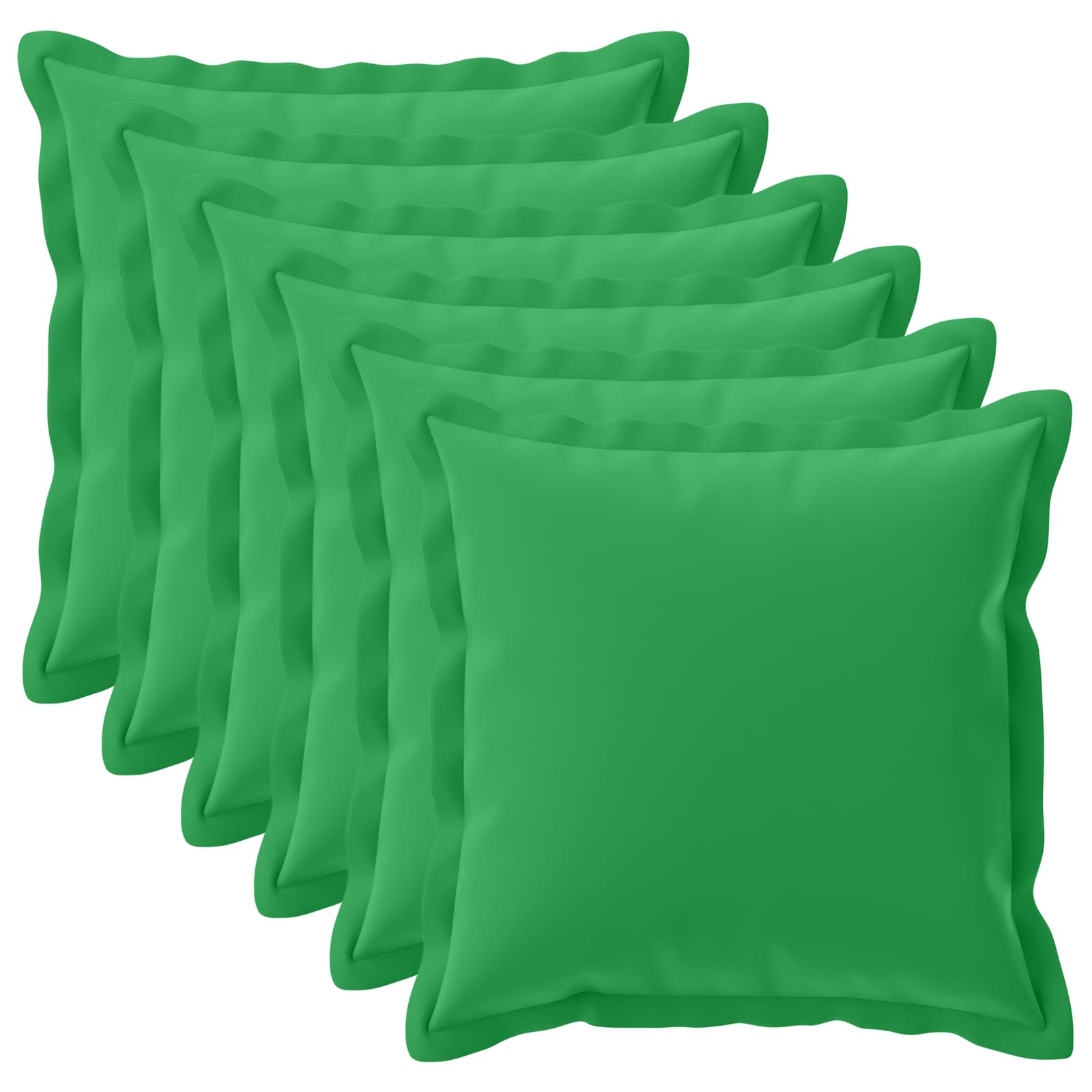 vidaXL Cushion Cover 6 pcs HOUTEN Green 70 x 70 cm Polyester 2