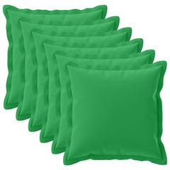 vidaXL Cushion Cover 6 pcs HOUTEN Green 70 x 70 cm Polyester 2