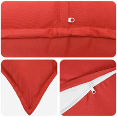 vidaXL Cushion Cover 6 pcs HOUTEN Red 70 x 70 cm Polyester 5