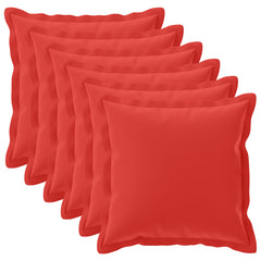 vidaXL Cushion Cover 6 pcs HOUTEN Red 70 x 70 cm Polyester 2