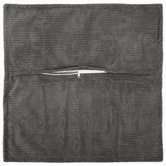 vidaXL Cushion Cover 2 pcs HOUTEN Dark Grey 80 x 80 cm Corduroy 3