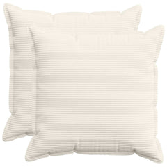 vidaXL Cushion Cover 2 pcs HOUTEN Cream 80 x 80 cm Corduroy 1