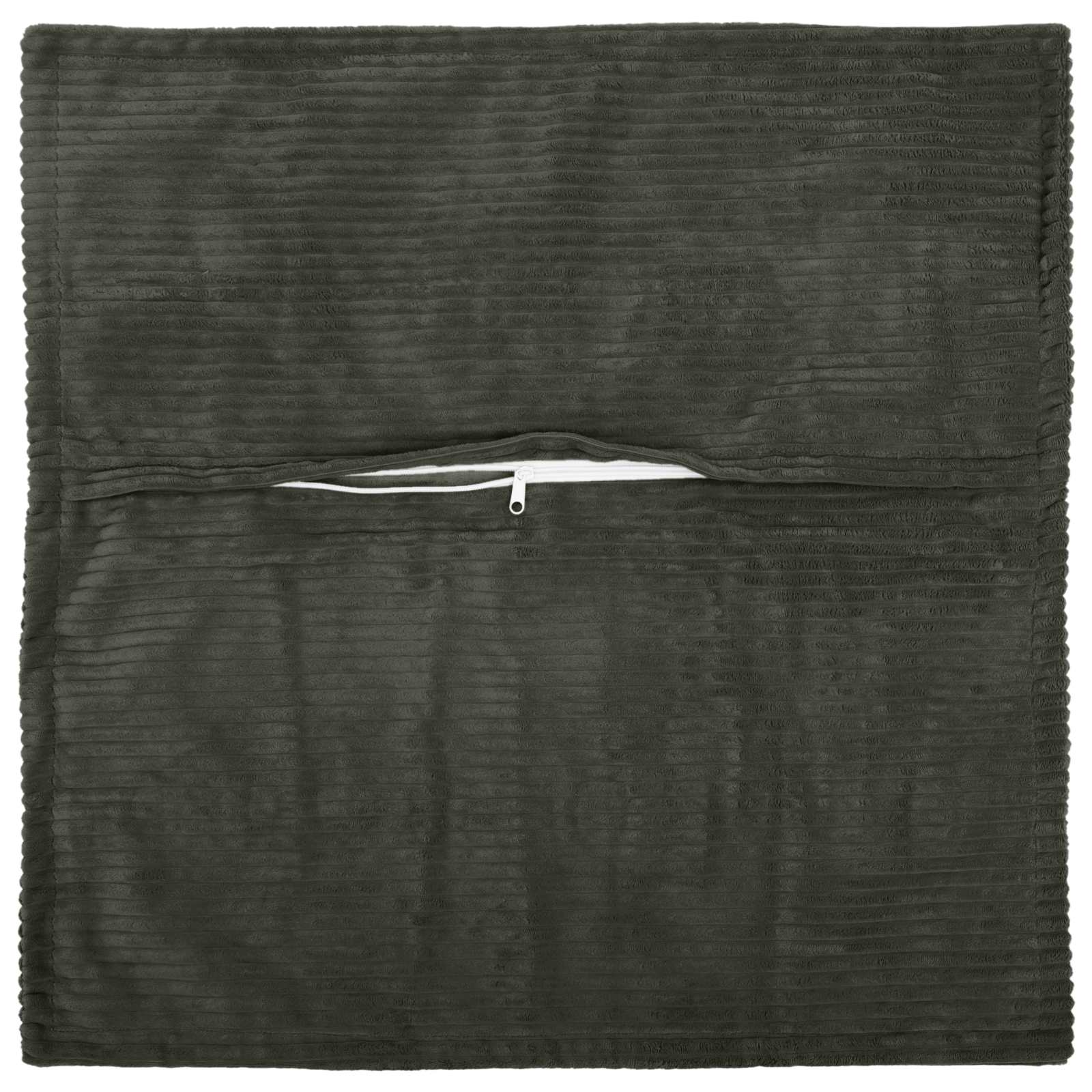 vidaXL Cushion Cover 2 pcs HOUTEN Anthracite 80 x 80 cm Corduroy 3