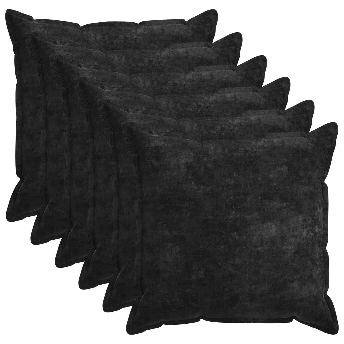 vidaXL Cushion Cover 6 pcs HOUTEN Anthracite 80 x 80 cm 2