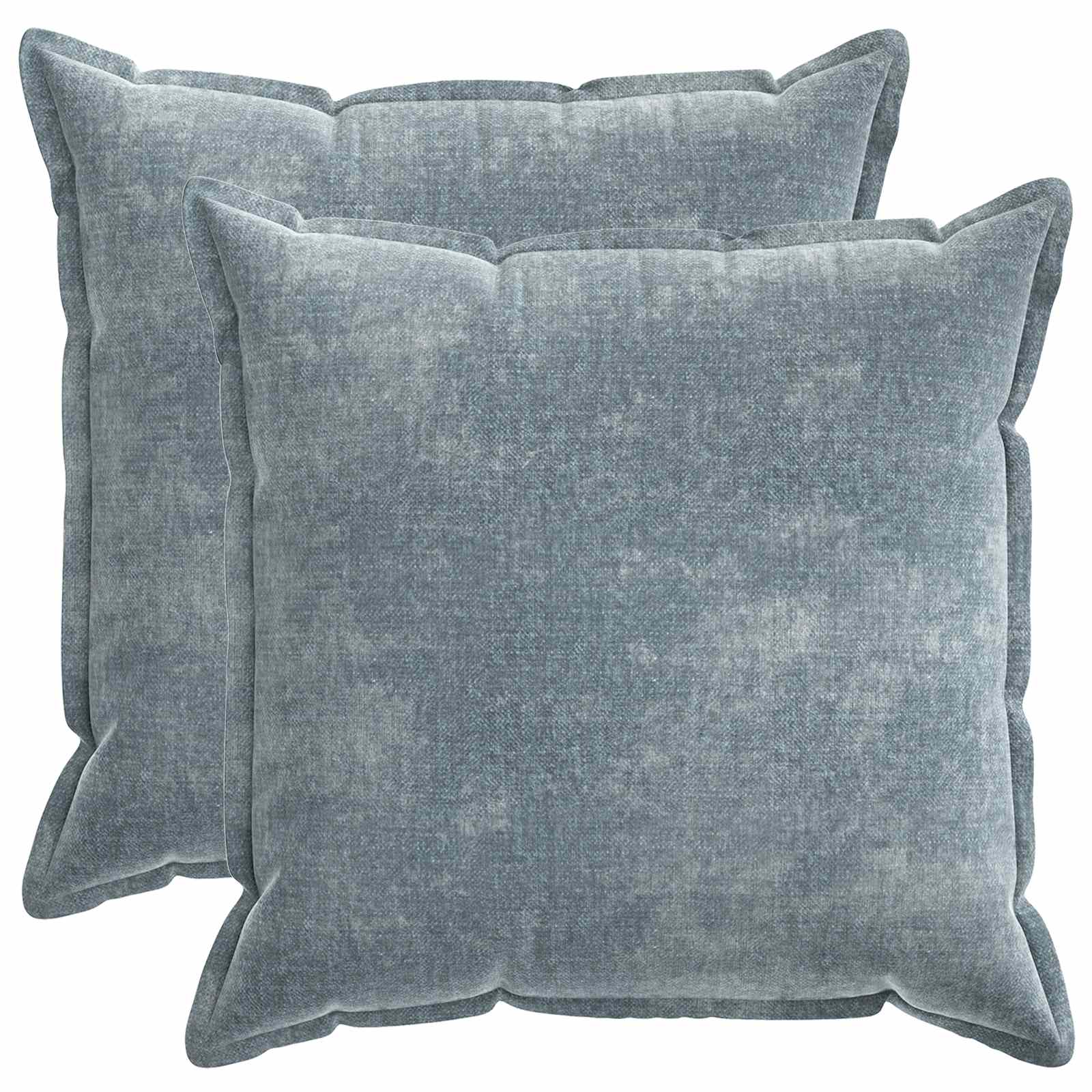 vidaXL Cushion Cover 2 pcs HOUTEN Light Blue 80 x 80 cm 2
