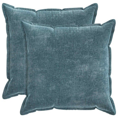 vidaXL Cushion Cover 2 pcs HOUTEN Blue 80 x 80 cm Chenille Fabric 2