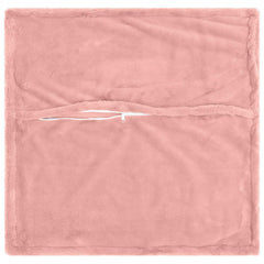 vidaXL Cushion Cover 6 pcs HOUTEN Pink 80 x 80 cm Faux Rabbit Fur 4