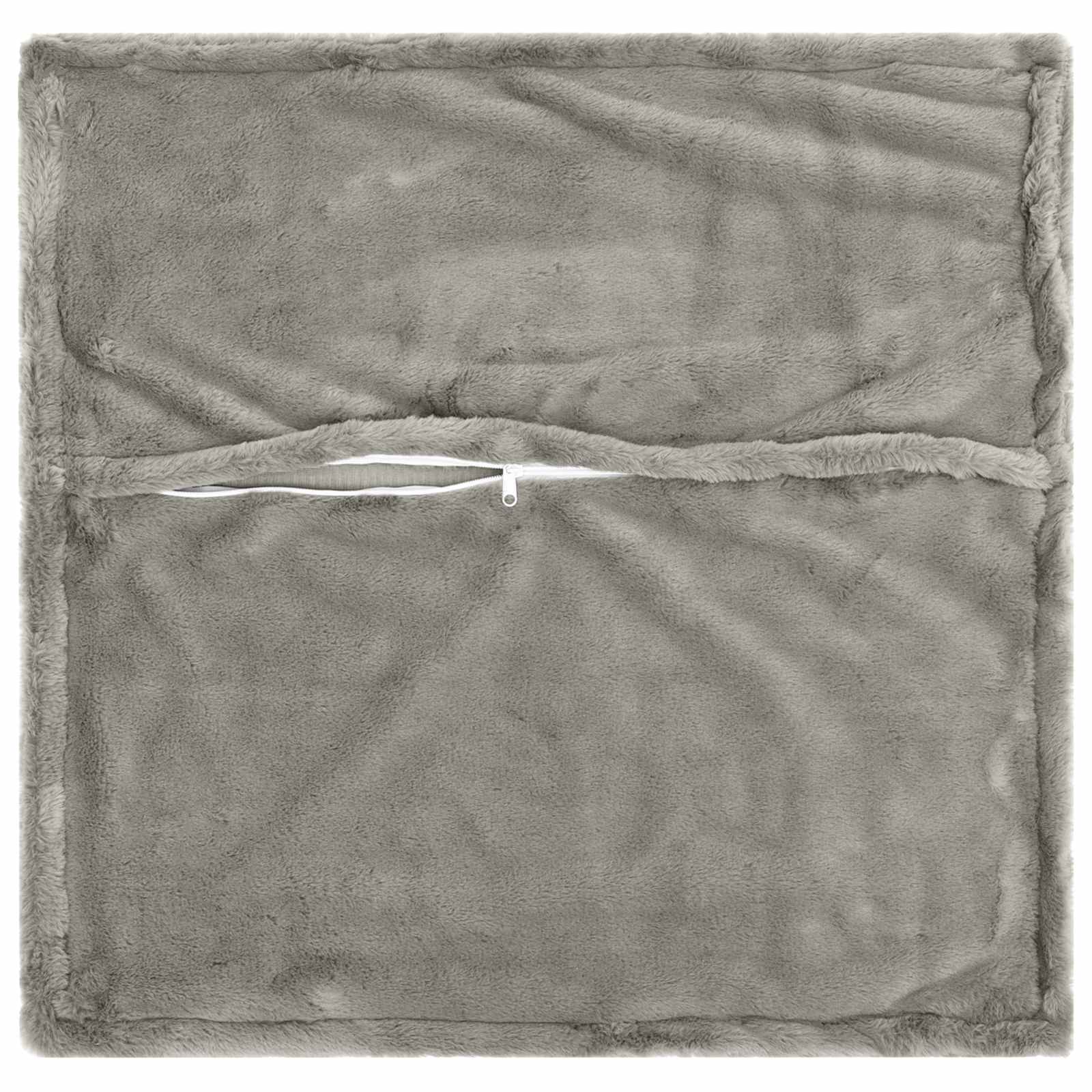 vidaXL Cushion Cover 6 pcs HOUTEN Light Grey 80 x 80 cm 4
