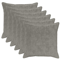 vidaXL Cushion Cover 6 pcs HOUTEN Light Grey 80 x 80 cm 2