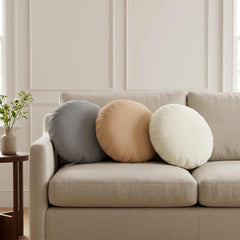 vidaXL Cushion with Pillow HEERLEN 6 pcs Cloud Grey Fabric 1