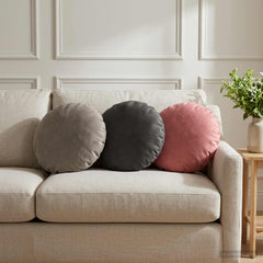 vidaXL Cushion with Pillow HEERLEN 6 pcs Light Grey Velvet 1