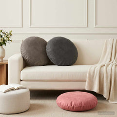 vidaXL Cushion with Pillow HEERLEN 2 pcs Dark Grey Velvet 1