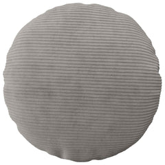 vidaXL Cushion Cover 6 pcs HEERLEN Light Grey Ø 50 cm Corduroy 2