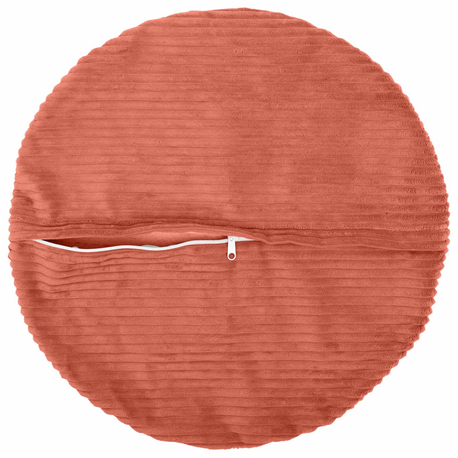 vidaXL Cushion Cover 6 pcs HEERLEN Red Orange Ø 50 cm Corduroy 3