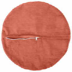 vidaXL Cushion Cover 6 pcs HEERLEN Red Orange Ø 50 cm Corduroy 3